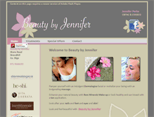 Tablet Screenshot of beautybyjennifer.ie